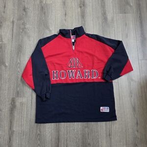 Vintage Howard University 1/4 Zip Mens Size 2XL